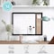 Martha Stewart Everette 24in.x18in. Magnetic Dry Erase Calendar and Crk Board Combo w/Mrkr, Mgnts, and Psh Pns, Blk BR-PM-COM-MW4C1-4561-BK-MS - alternate 2